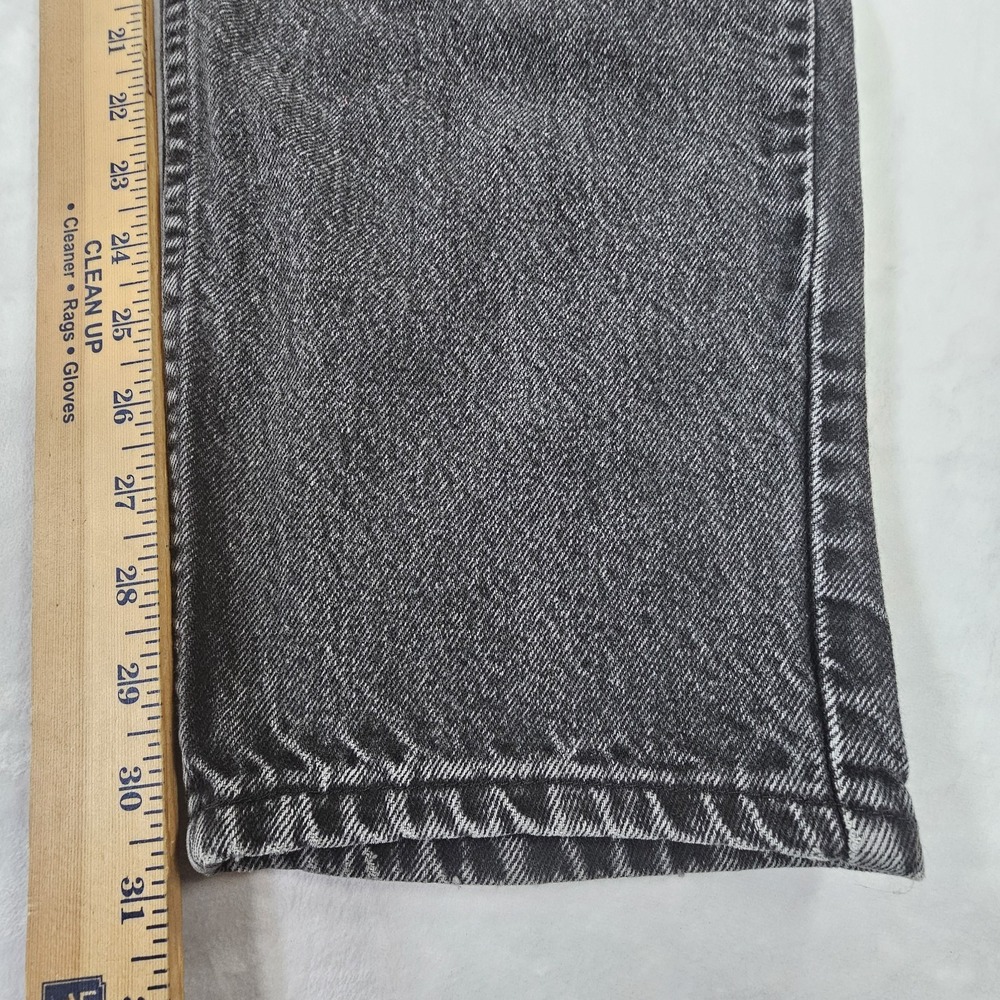 Vintage 90s Levi's 550 Orange Tab Black Denim Jeans Men's Size 36x32 Tapered - Picture 6 of 14